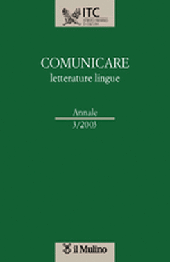 copertina Comunicare letterature lingue - Annale 3/2003